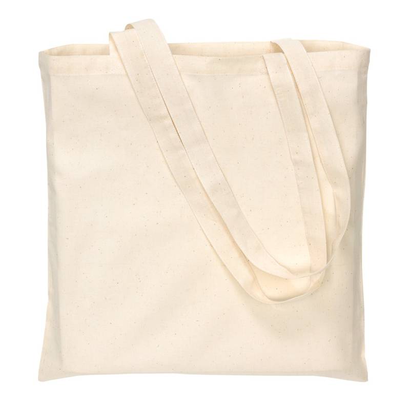 Bavlnená nákupná taška s ušami, 38 x 42 cm, 110g/m2, prírodná